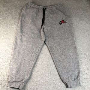 Air Jordan Pants Men XL Gray Basketball Joggers‎ Sweatpants Tapered Sportswear